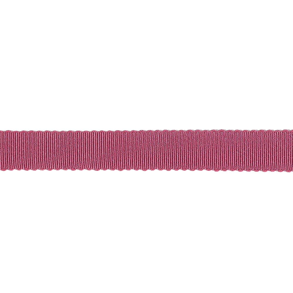 Dark Pink Recycled Polyester Petersham Grosgrain Ribbon - 9mm