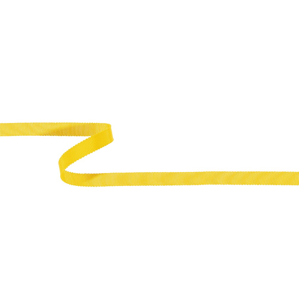Yellow Recycled Polyester Petersham Grosgrain Ribbon – 9mm Yellow Recycled Polyester Petersham Grosgrain Ribbon – 9mm