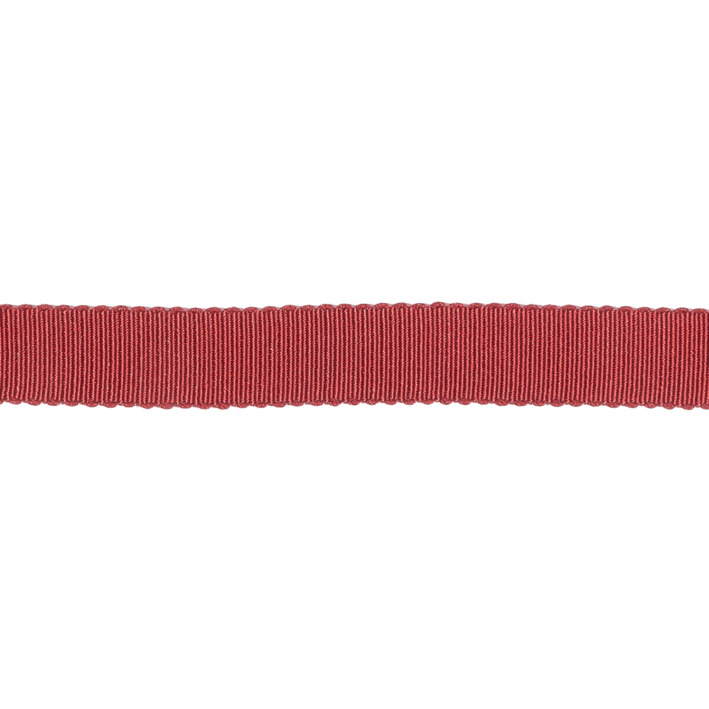 Burgundy Recycled Polyester Petersham Grosgrain Ribbon - 9mm