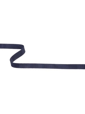 Dark Navy Recycled Polyester Petersham Grosgrain Ribbon – 9mm Dark Navy Recycled Polyester Petersham Grosgrain Ribbon – 9mm