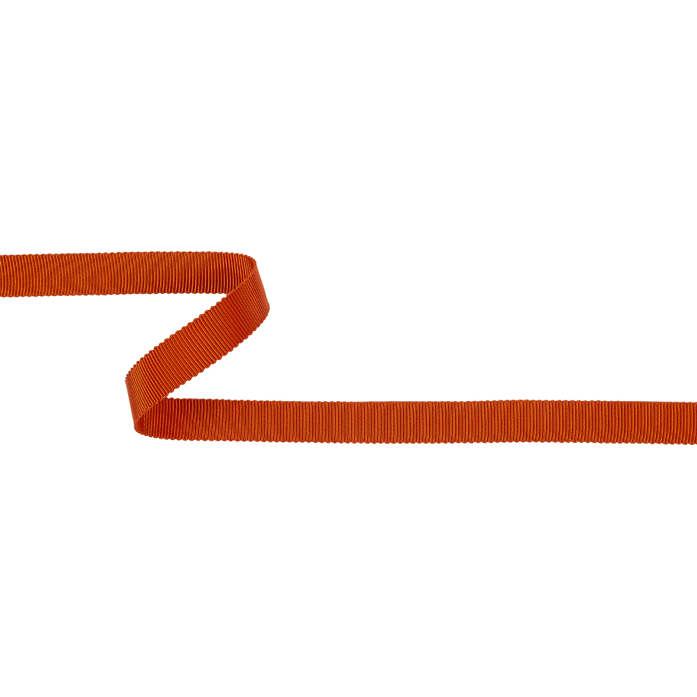 Red Orange Recycled Polyester Petersham Grosgrain Ribbon – 12mm Red Orange Recycled Polyester Petersham Grosgrain Ribbon – 12mm