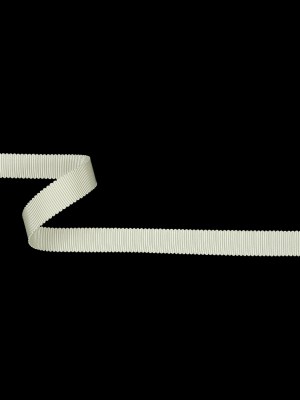 Cannoli Cream Recycled Polyester Petersham Grosgrain Ribbon – 12mm Cannoli Cream Recycled Polyester Petersham Grosgrain Ribbon – 12mm