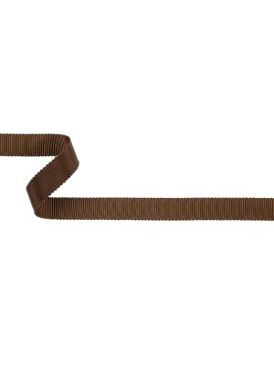 Brown Recycled Polyester Petersham Grosgrain Ribbon – 12mm Brown Recycled Polyester Petersham Grosgrain Ribbon – 12mm