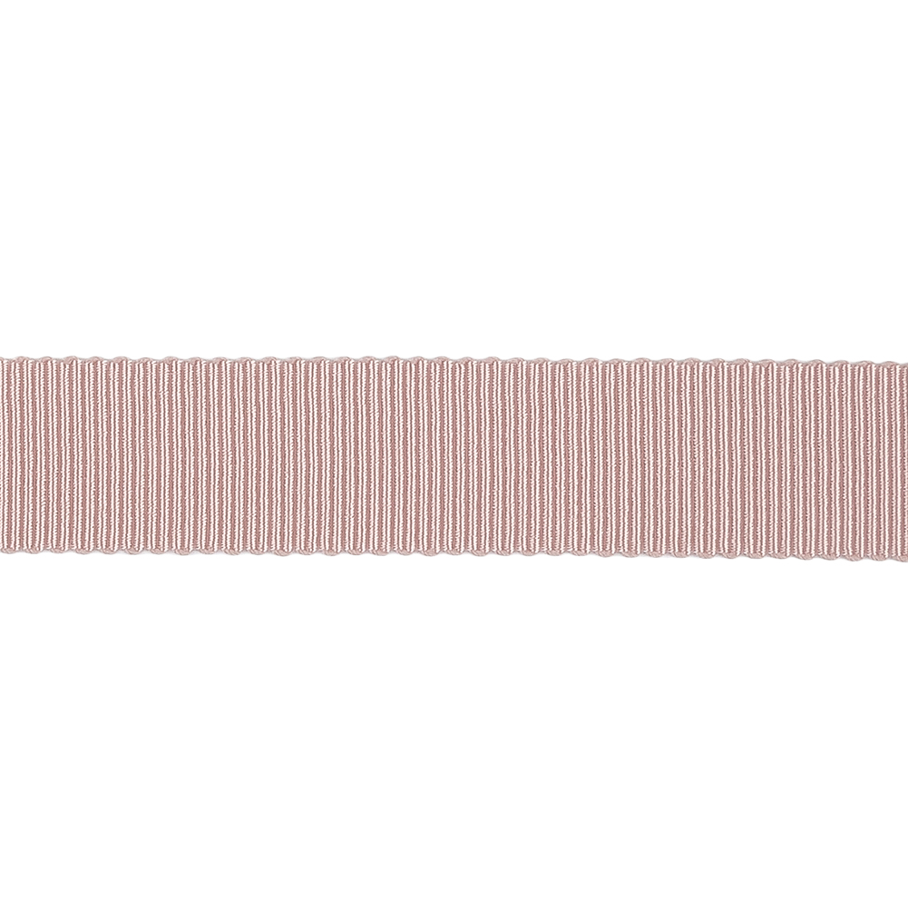 Misty Rose Recycled Polyester Petersham Grosgrain Ribbon - 15mm