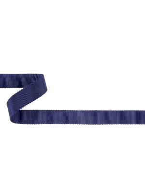 Navy Recycled Polyester Petersham Grosgrain Ribbon – 15mm Navy Recycled Polyester Petersham Grosgrain Ribbon – 15mm