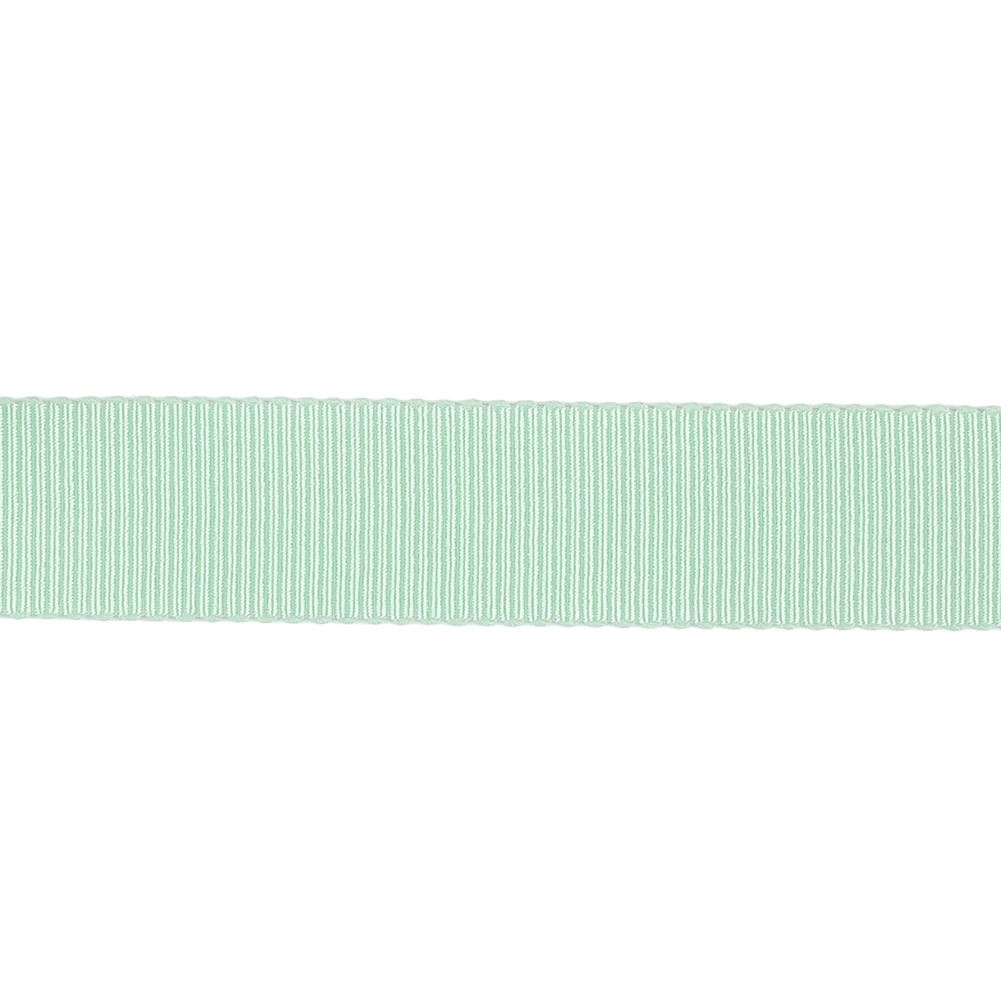 Spearmint Recycled Polyester Petersham Grosgrain Ribbon - 15mm