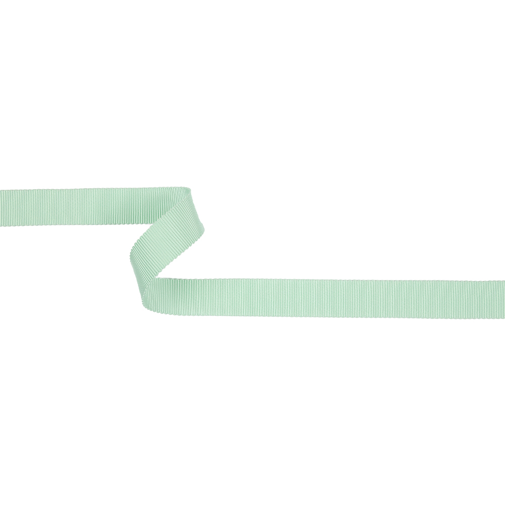 Spearmint Recycled Polyester Petersham Grosgrain Ribbon – 15mm Spearmint Recycled Polyester Petersham Grosgrain Ribbon – 15mm