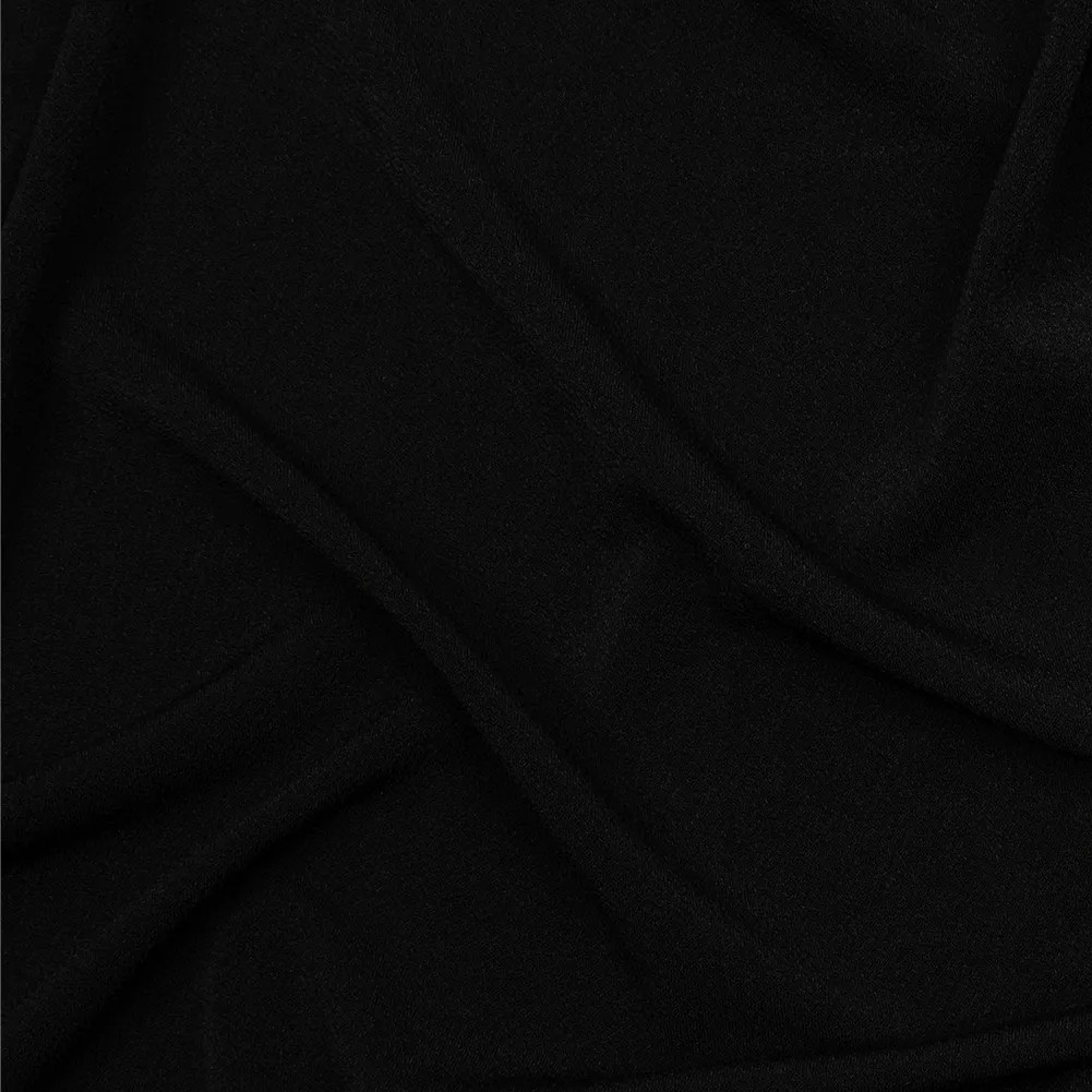 Stretch Polyester Crepe Knit – Black – Arabesque Collection Stretch Polyester Crepe Knit – Black – Arabesque Collection