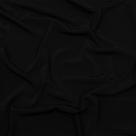 Stretch Polyester ITY Jersey – Black – Isadora Collection Stretch Polyester ITY Jersey – Black – Isadora Collection