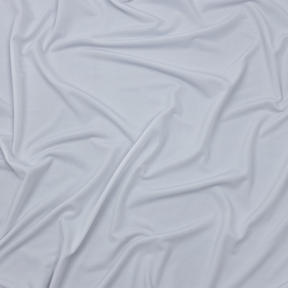 Stretch Polyester ITY Jersey – White – Isadora Collection Stretch Polyester ITY Jersey – White – Isadora Collection