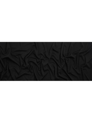 Black Polyester Interlock Knit Black Polyester Interlock Knit