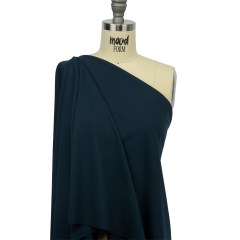 Maritime Blue Polyester Interlock Knit Maritime Blue Polyester Interlock Knit