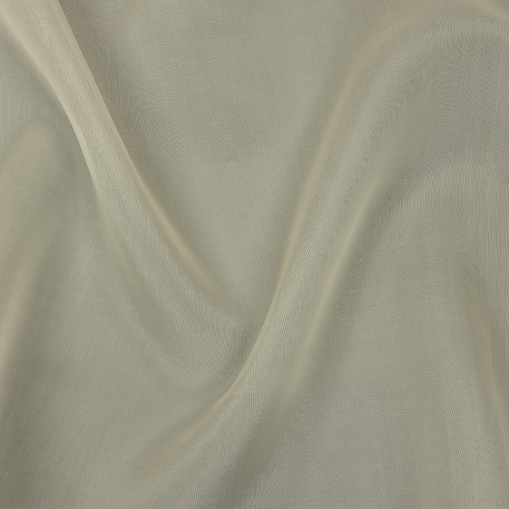 Famous Australian Designer White Asparagus Silk Organza Famous Australian Designer White Asparagus Silk Organza