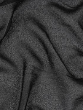 Famous Australian Designer Black Viscose Georgette Famous Australian Designer Black Viscose Georgette