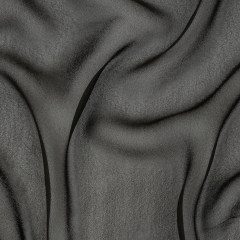 Famous Australian Designer Black Viscose Georgette Famous Australian Designer Black Viscose Georgette