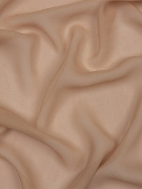 Famous Australian Designer Nude Viscose Georgette Famous Australian Designer Nude Viscose Georgette