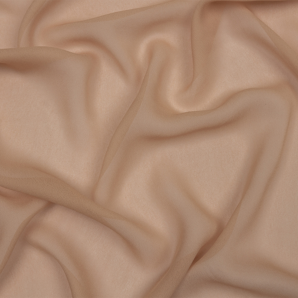 Famous Australian Designer Nude Viscose Georgette Famous Australian Designer Nude Viscose Georgette