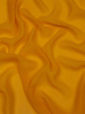 Famous Australian Designer Golden Yellow Viscose Georgette Famous Australian Designer Golden Yellow Viscose Georgette