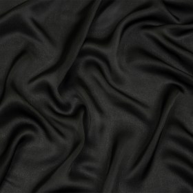 Famous Australian Designer Black Satin-Faced Silk Chiffon Famous Australian Designer Black Satin-Faced Silk Chiffon