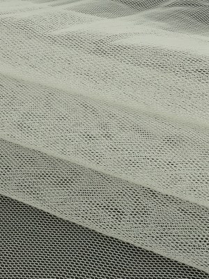 Famous Australian Designer White Stiff Polyester Tulle Famous Australian Designer White Stiff Polyester Tulle