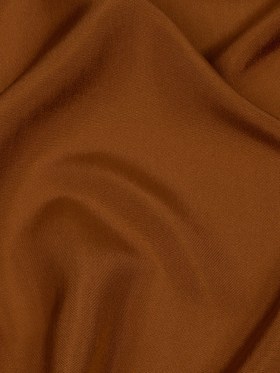 Famous Australian Designer Terracotta Plain Silk Woven Famous Australian Designer Terracotta Plain Silk Woven