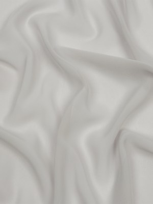 Famous Australian Designer Silver Gray Polyester Georgette Famous Australian Designer Silver Gray Polyester Georgette