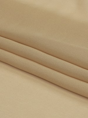 Famous Australian Designer Irish Cream Viscose Georgette Famous Australian Designer Irish Cream Viscose Georgette