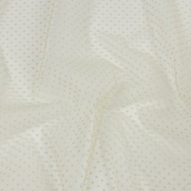 Famous Australian Designer Oyster White Flocked Polka Dots Point D’esprit Famous Australian Designer Oyster White Flocked Polka Dots Point D’esprit