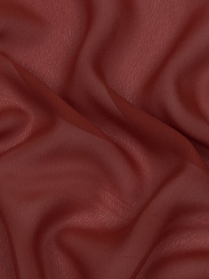 Famous Australian Designer Barn Red Viscose Georgette Famous Australian Designer Barn Red Viscose Georgette