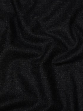 Famous Designer Navy and Black Subtle Plaid Felted Wool Heavyweight Suiting Famous Designer Navy and Black Subtle Plaid Felted Wool Heavyweight Suiting