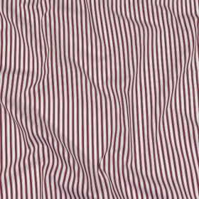 Balenciaga Italian Burgundy and White Striped Cotton Poplin Balenciaga Italian Burgundy and White Striped Cotton Poplin
