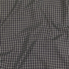 Balenciaga Italian Deep Well and White Checked Cotton Shirting Balenciaga Italian Deep Well and White Checked Cotton Shirting