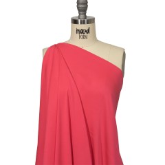 Balenciaga Italian Hot Pink Stretch Polyester Crepe Balenciaga Italian Hot Pink Stretch Polyester Crepe