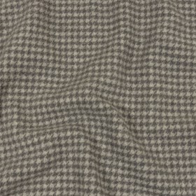 Balenciaga Italian Gray Houndstooth Brushed Blended Wool Coating Balenciaga Italian Gray Houndstooth Brushed Blended Wool Coating