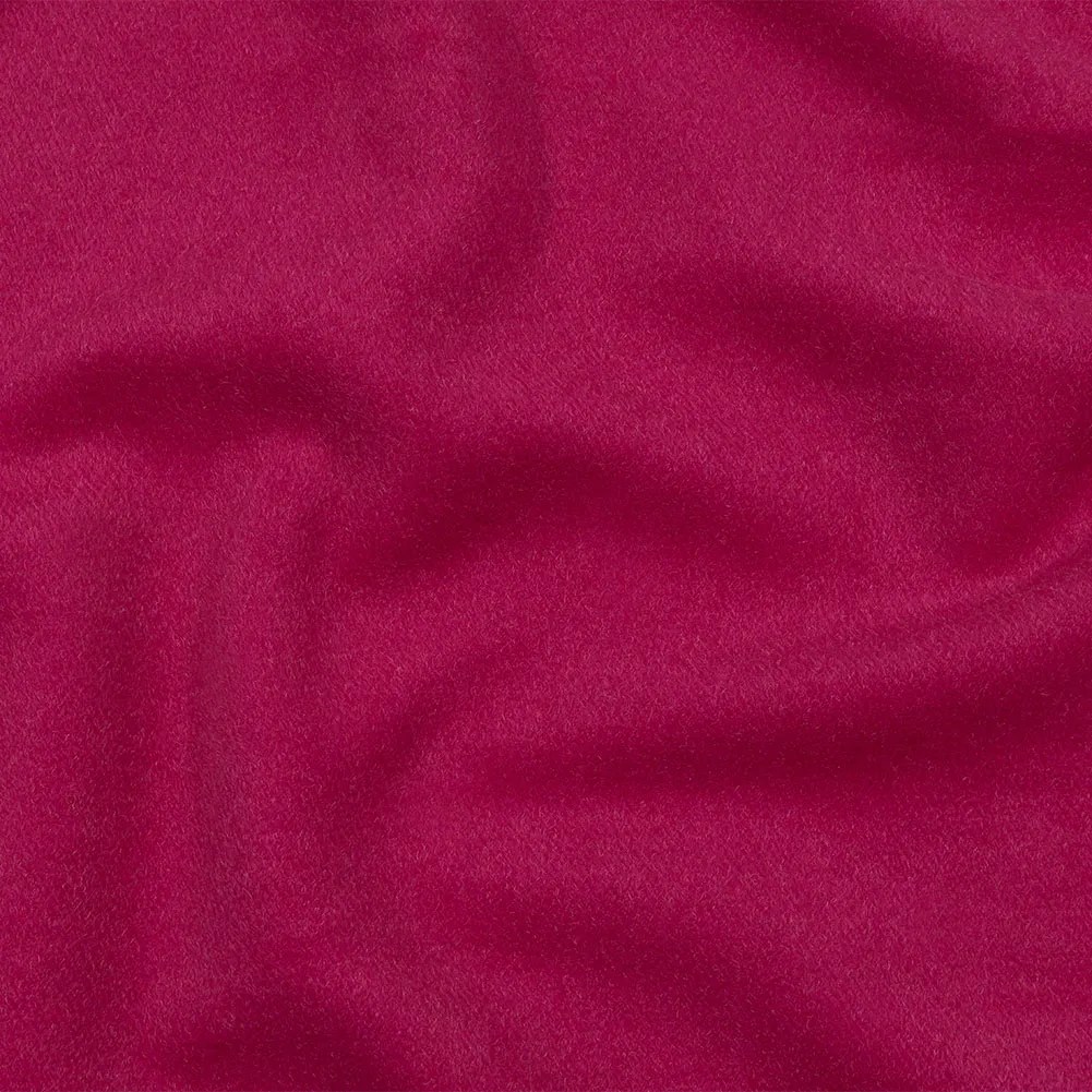 Balenciaga Italian Magenta Brushed Blended Camel Hair Twill Coating Balenciaga Italian Magenta Brushed Blended Camel Hair Twill Coating