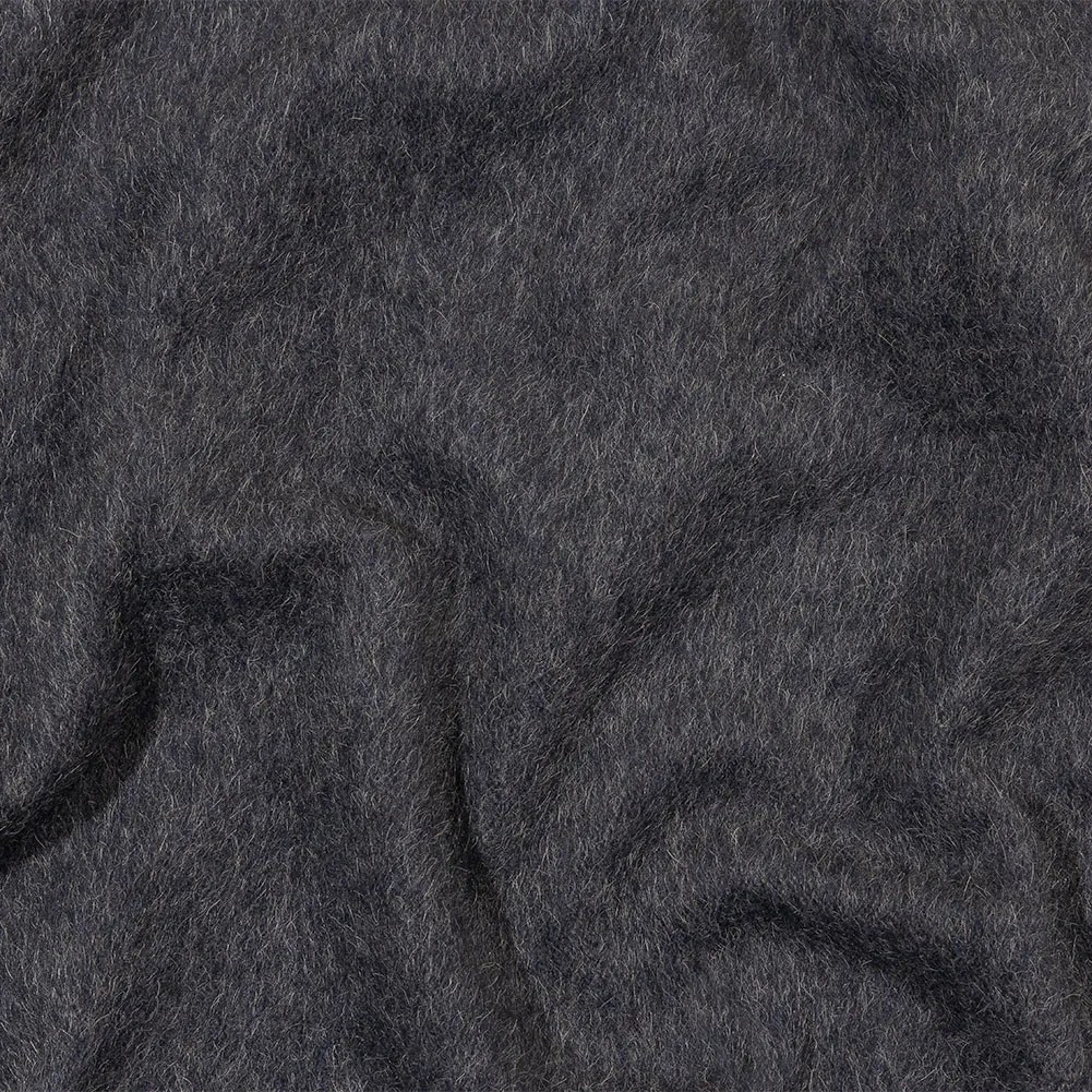 Fur-Like Alpaca and Wool Coating by Balenciaga – Heathered Silver and Black – Made in Italy Fur-Like Alpaca and Wool Coating by Balenciaga – Heathered Silver and Black – Made in Italy