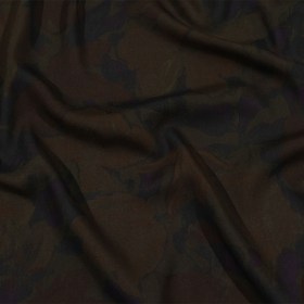 Balenciaga Italian Dark Red, Purple and Green Overdyed Floral Viscose Poplin Balenciaga Italian Dark Red, Purple and Green Overdyed Floral Viscose Poplin