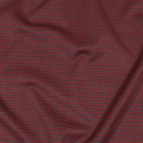 Balenciaga Italian Red, Navy and Brown Checked Stretch Nylon and Viscose Jacquard Knit Balenciaga Italian Red, Navy and Brown Checked Stretch Nylon and Viscose Jacquard Knit