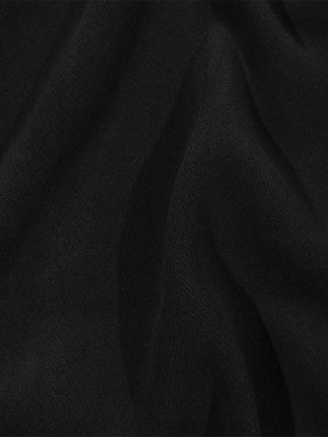 Balenciaga Italian Black Herringbone Brushed Virgin Wool Coating Balenciaga Italian Black Herringbone Brushed Virgin Wool Coating