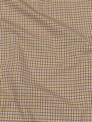 Balenciaga Italian Candied Ginger, Black and Haute Red Plaid Cotton Poplin Balenciaga Italian Candied Ginger, Black and Haute Red Plaid Cotton Poplin