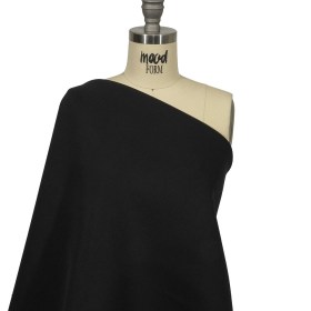 Black Bonded Double Layer Stretch Viscose/Nylon Interlock Knit by Balenciaga – Made in Italy Black Bonded Double Layer Stretch Viscose/Nylon Interlock Knit by Balenciaga – Made in Italy