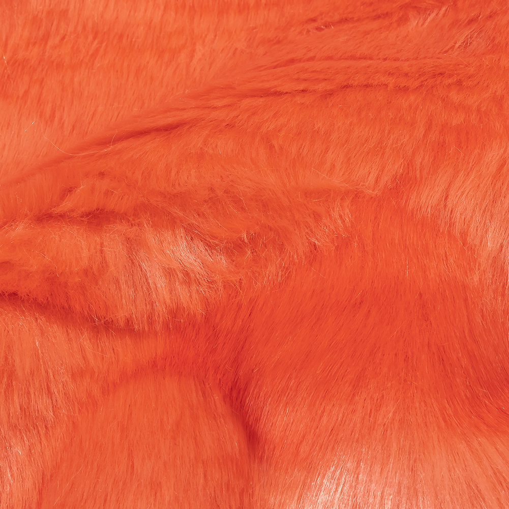 Luxury Faux Fur - Coral Abstract Tonal