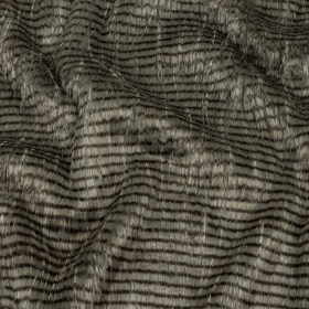 Silver and Pinecone Striped Feathery Luxury Faux Fur Silver and Pinecone Striped Feathery Luxury Faux Fur
