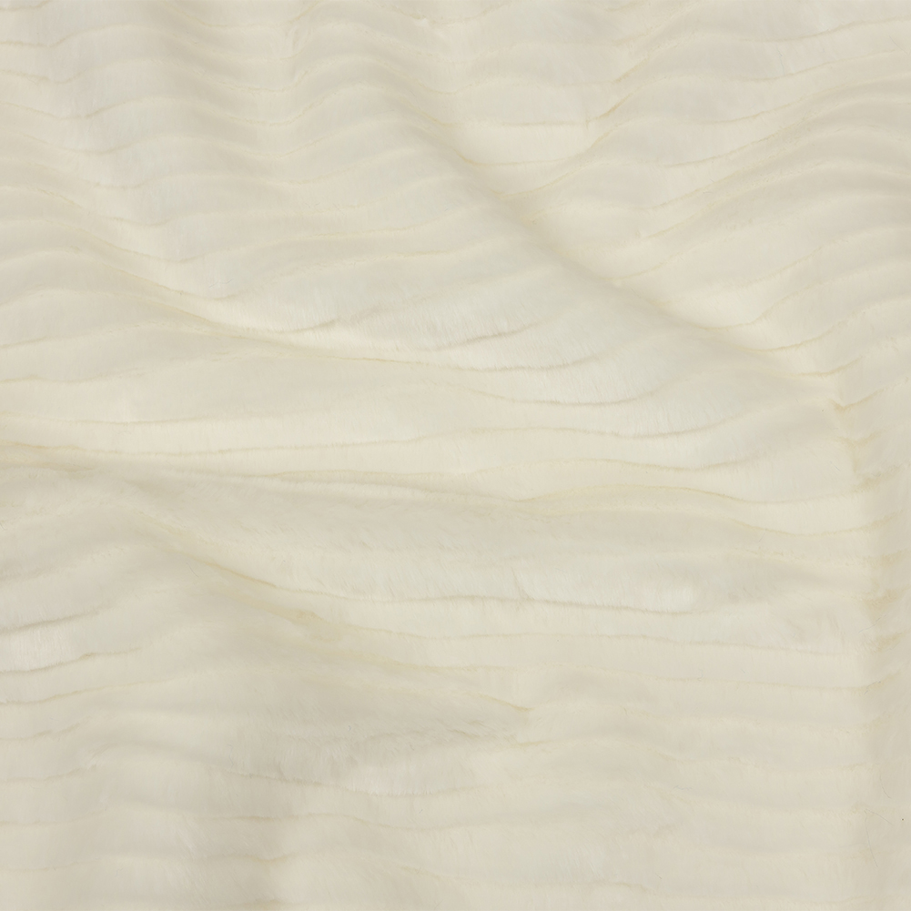 Star White Ribbed Luxury Faux Fur Star White Ribbed Luxury Faux Fur