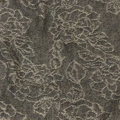 Balenciaga Italian Black, Pumice Stone and Metallic Silver Floral Blended Wool Jacquard Balenciaga Italian Black, Pumice Stone and Metallic Silver Floral Blended Wool Jacquard