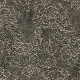 Balenciaga Italian Black, Pumice Stone and Metallic Silver Floral Blended Wool Jacquard Balenciaga Italian Black, Pumice Stone and Metallic Silver Floral Blended Wool Jacquard
