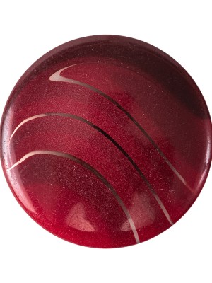 Red Pear Abstract Self-Shank Back Plastic Button – 48L/30.5mm Red Pear Abstract Self-Shank Back Plastic Button – 48L/30.5mm