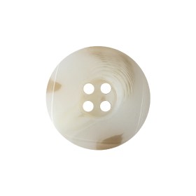 Star White and Light Tan Translucent Deep-Set 4-Hole Plastic Button – 36L/23mm Star White and Light Tan Translucent Deep-Set 4-Hole Plastic Button – 36L/23mm