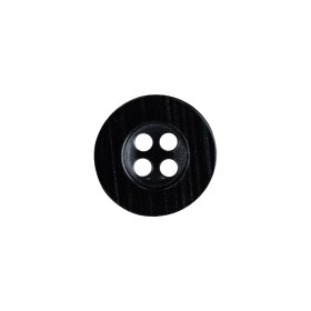 Black Beauty and Disco Ball Iridescent 4-Hole Plastic Button with Wide Rim – 24L/15mm Black Beauty and Disco Ball Iridescent 4-Hole Plastic Button with Wide Rim – 24L/15mm