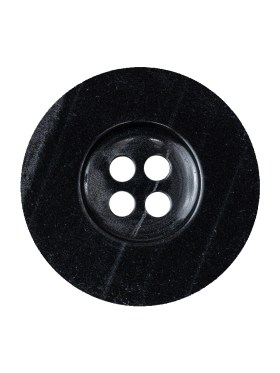 Black Beauty and Disco Ball Iridescent 4-Hole Plastic Button with Wide Rim – 40L/25.5mm Black Beauty and Disco Ball Iridescent 4-Hole Plastic Button with Wide Rim – 40L/25.5mm